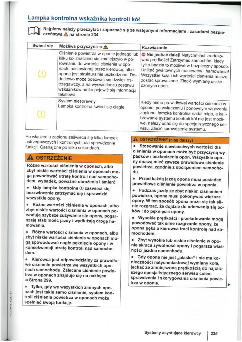 VW Touran I 1 2FL instrukcja obslugi / page 237