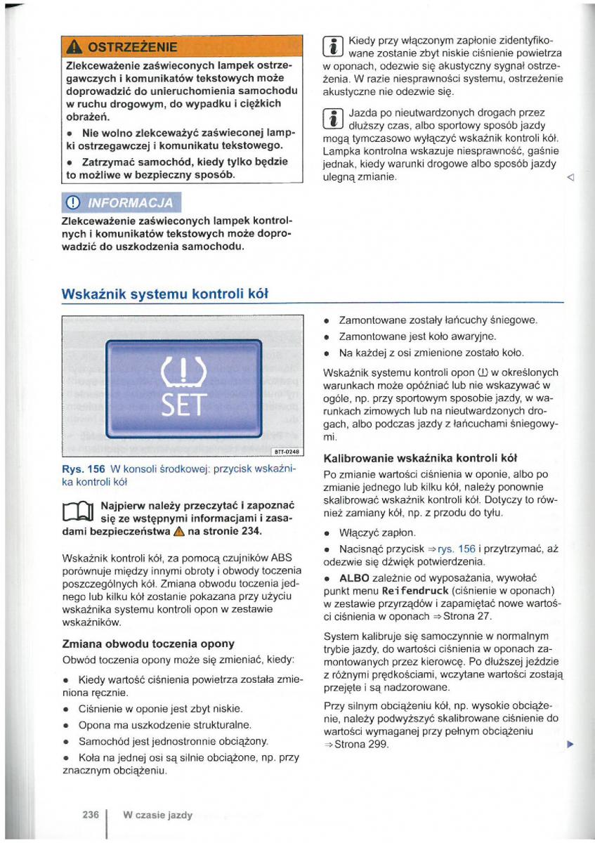 VW Touran I 1 2FL instrukcja obslugi / page 238