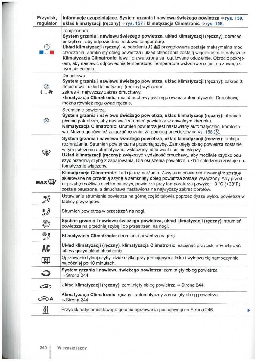 VW Touran I 1 2FL instrukcja obslugi / page 242