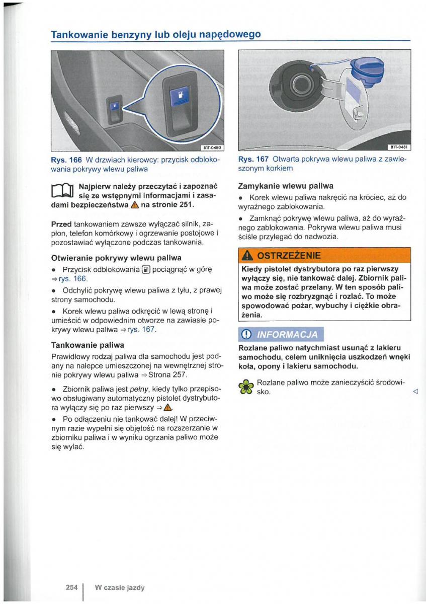 VW Touran I 1 2FL instrukcja obslugi / page 256