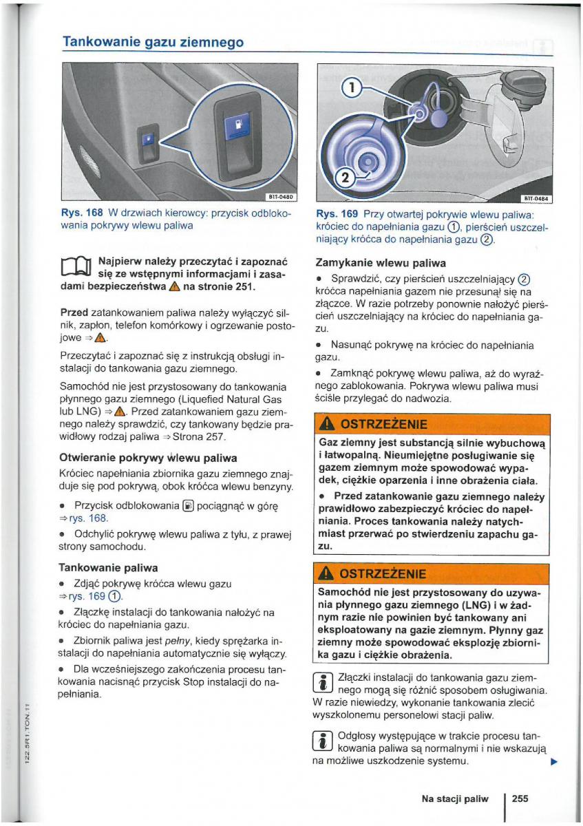 VW Touran I 1 2FL instrukcja obslugi / page 257