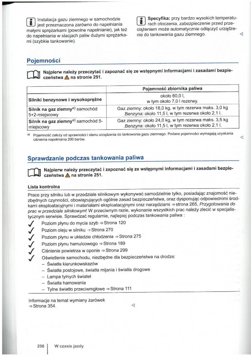 VW Touran I 1 2FL instrukcja obslugi / page 258