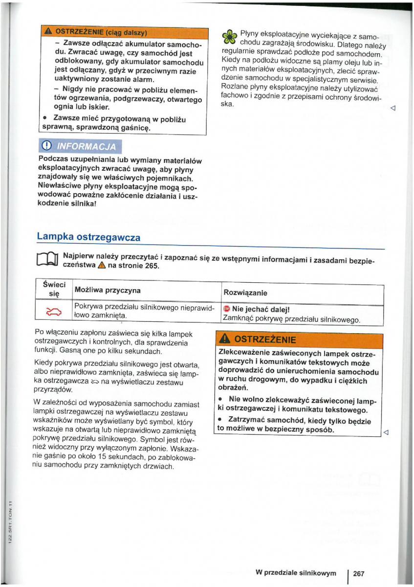 VW Touran I 1 2FL instrukcja obslugi / page 269