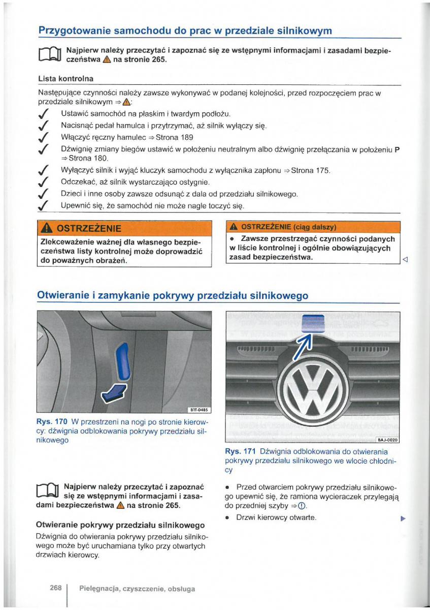 VW Touran I 1 2FL instrukcja obslugi / page 270