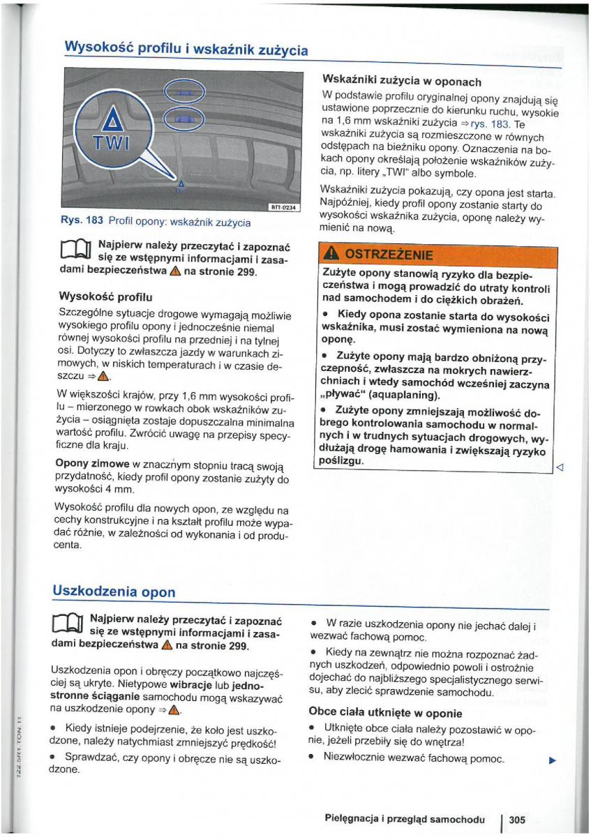 VW Touran I 1 2FL instrukcja obslugi / page 307