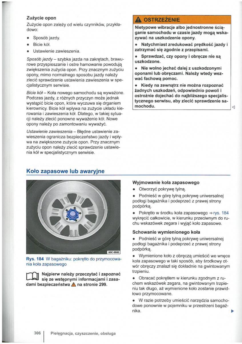 VW Touran I 1 2FL instrukcja obslugi / page 308