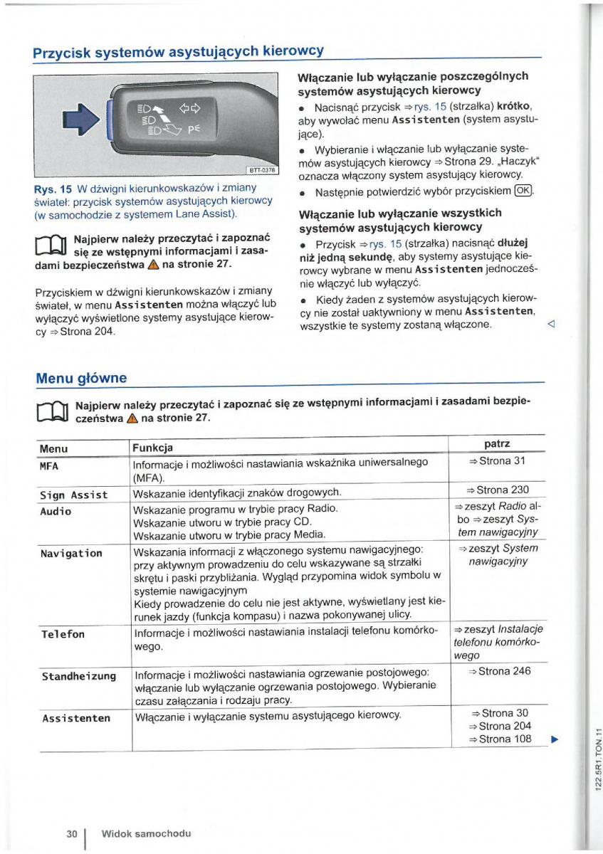 VW Touran I 1 2FL instrukcja obslugi / page 32