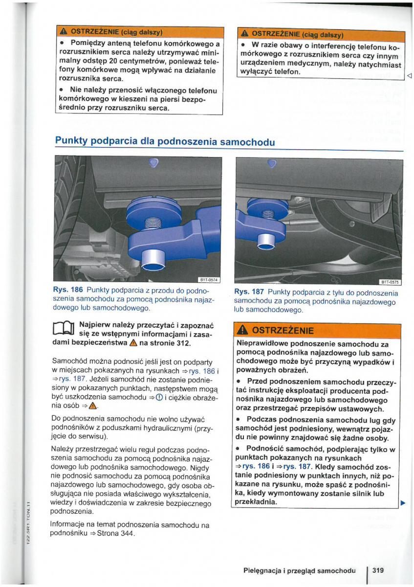 VW Touran I 1 2FL instrukcja obslugi / page 321