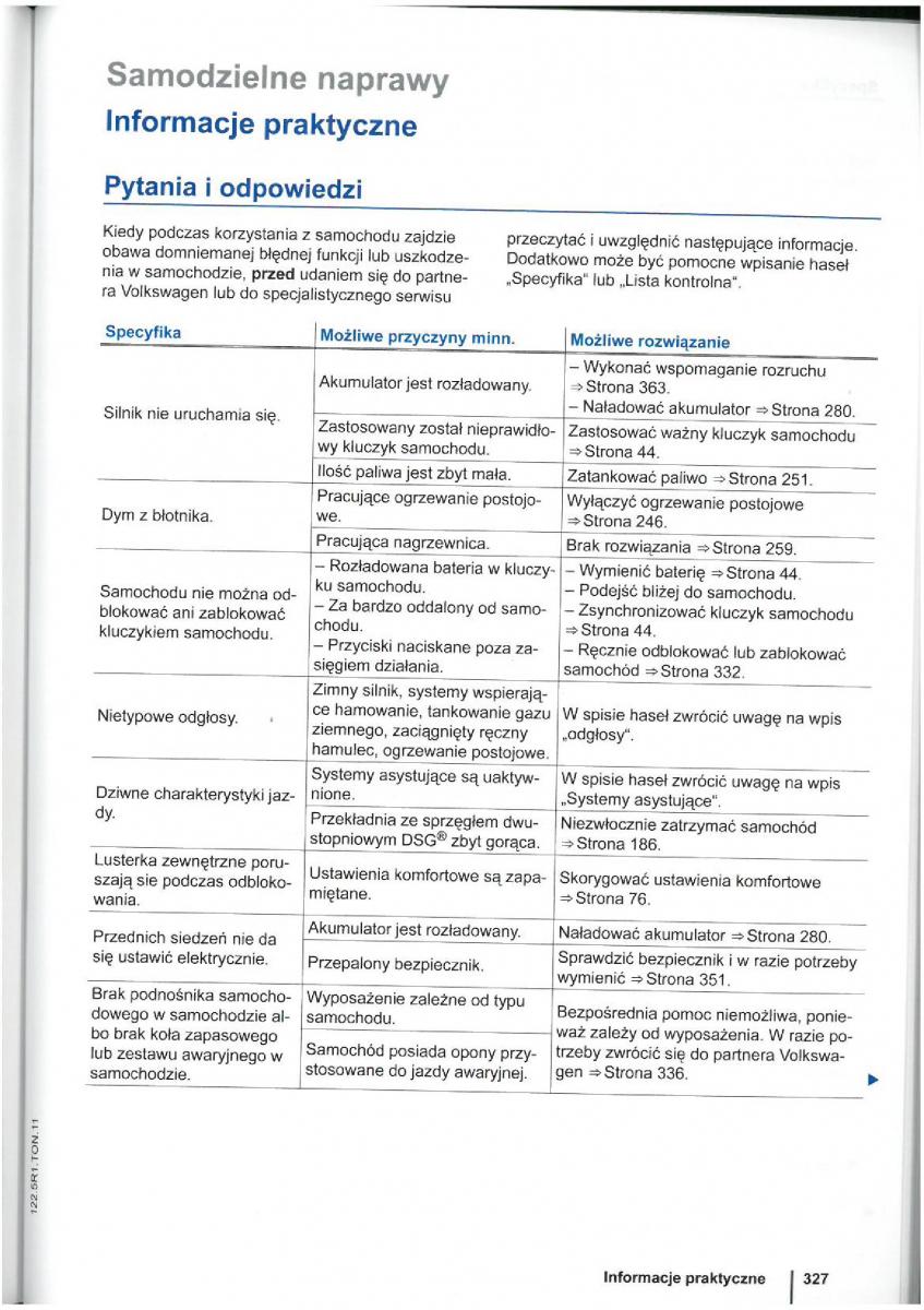 VW Touran I 1 2FL instrukcja obslugi / page 329