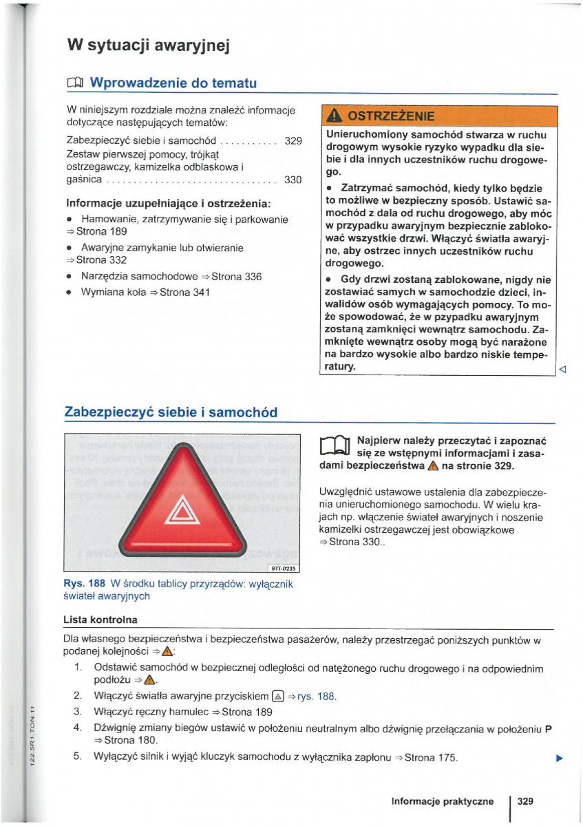 VW Touran I 1 2FL instrukcja obslugi / page 331