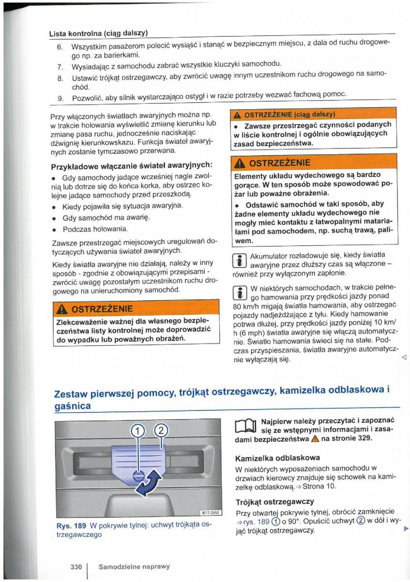 VW Touran I 1 2FL instrukcja obslugi / page 332