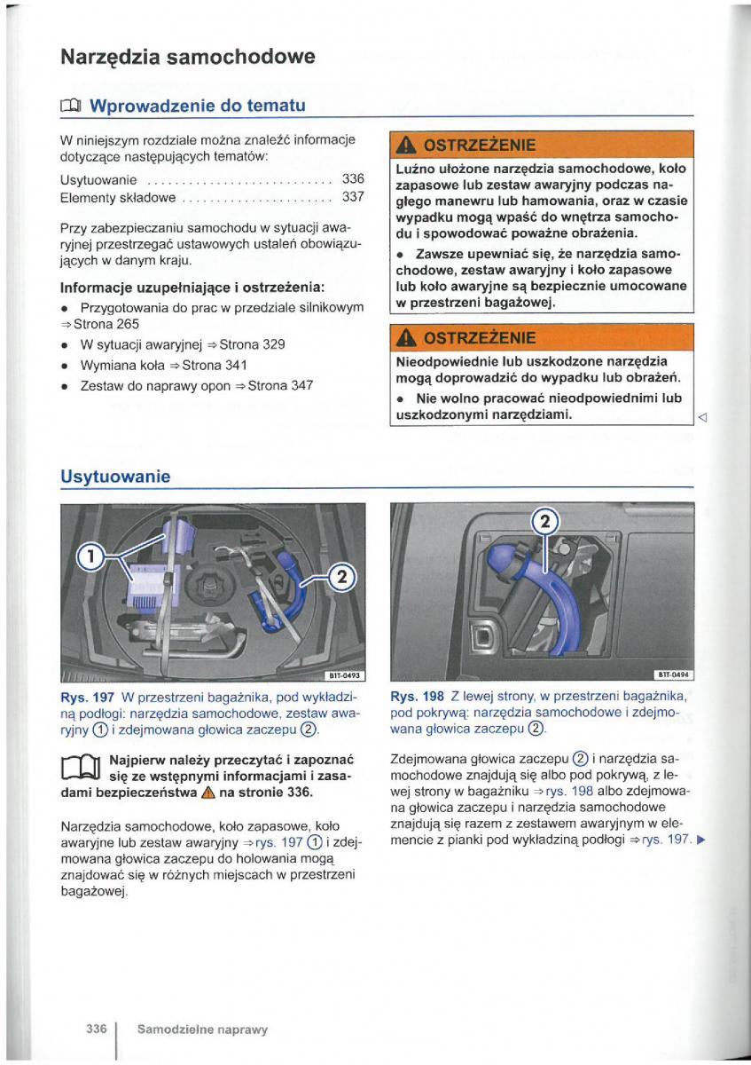 VW Touran I 1 2FL instrukcja obslugi / page 338