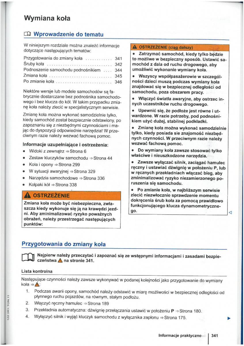 VW Touran I 1 2FL instrukcja obslugi / page 343