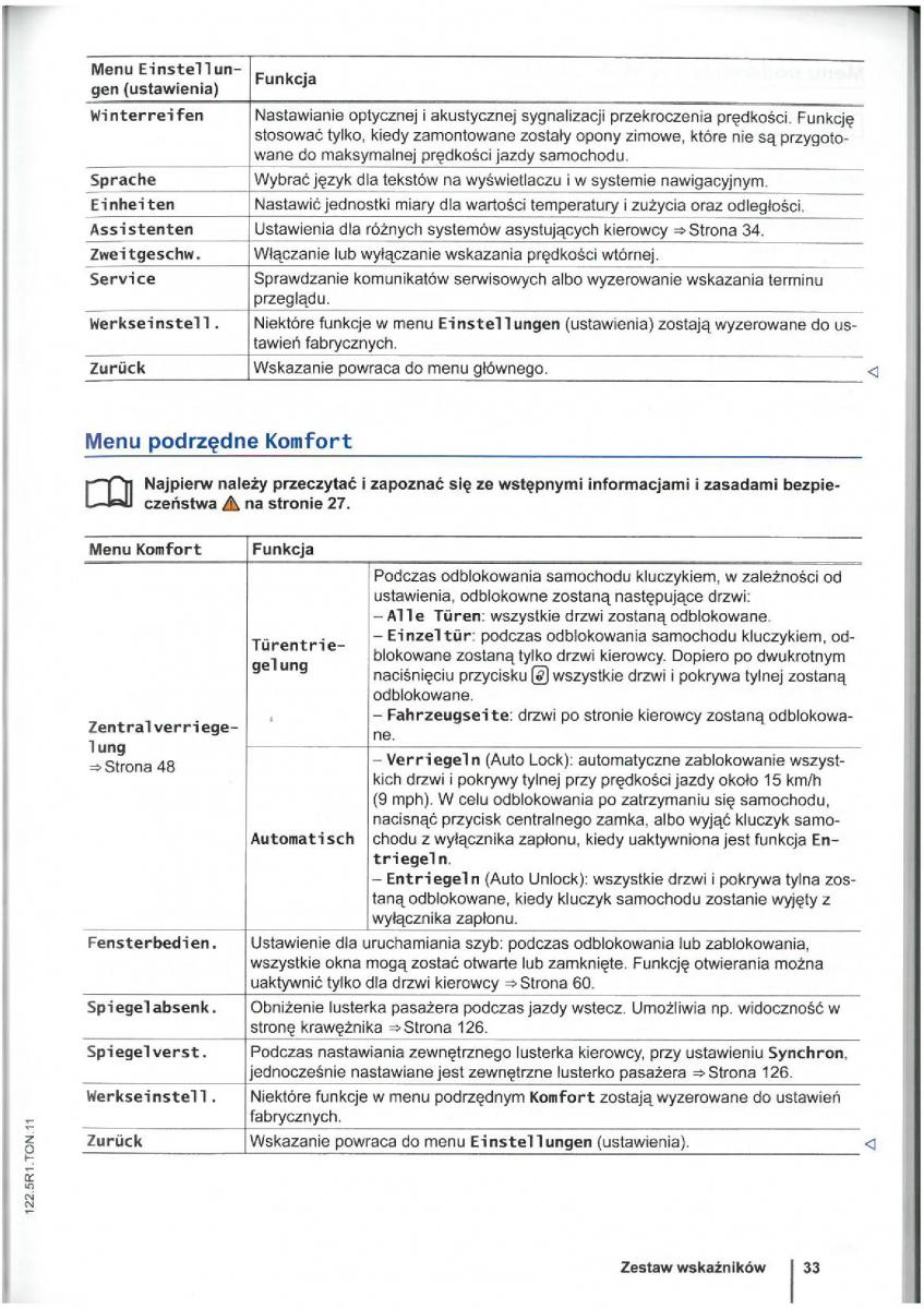 VW Touran I 1 2FL instrukcja obslugi / page 35