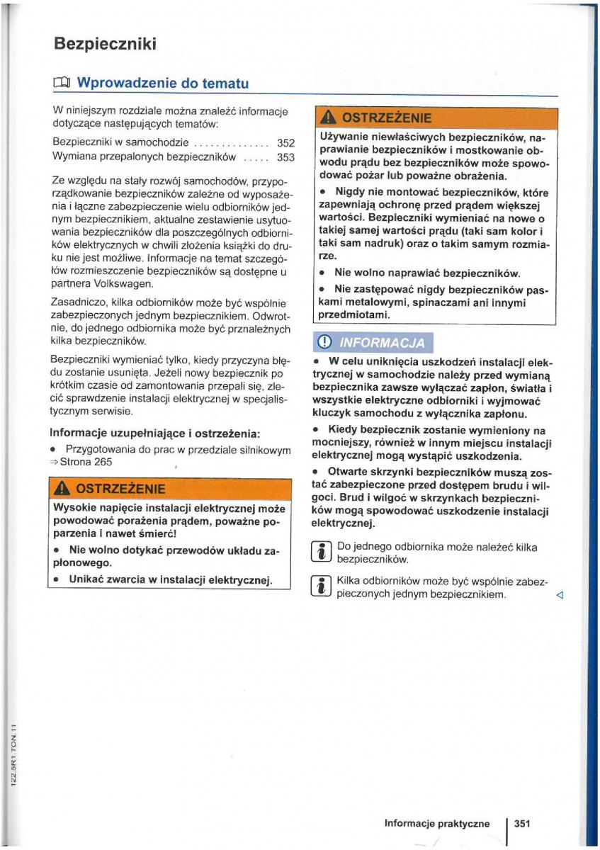 VW Touran I 1 2FL instrukcja obslugi / page 353