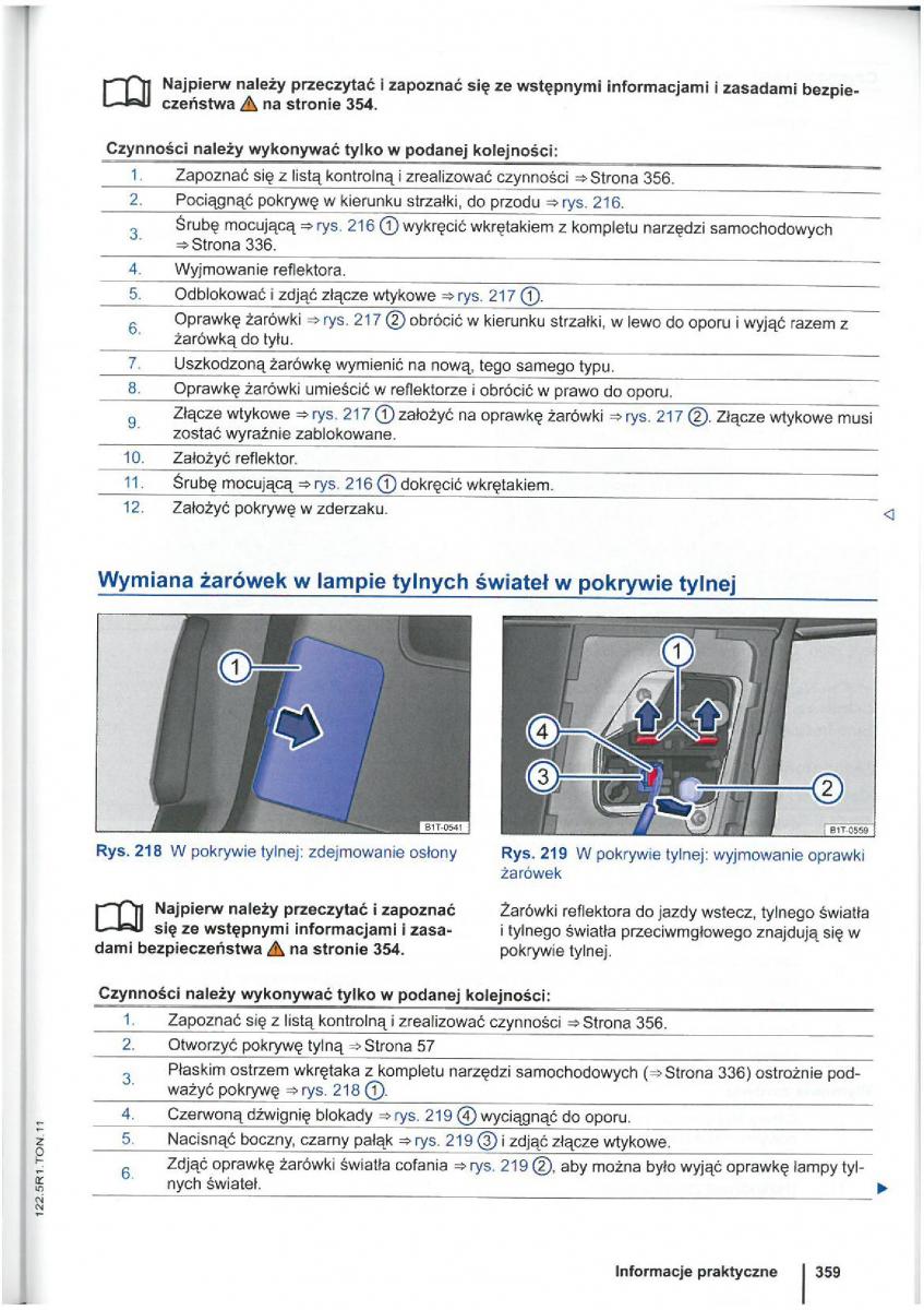 VW Touran I 1 2FL instrukcja obslugi / page 361