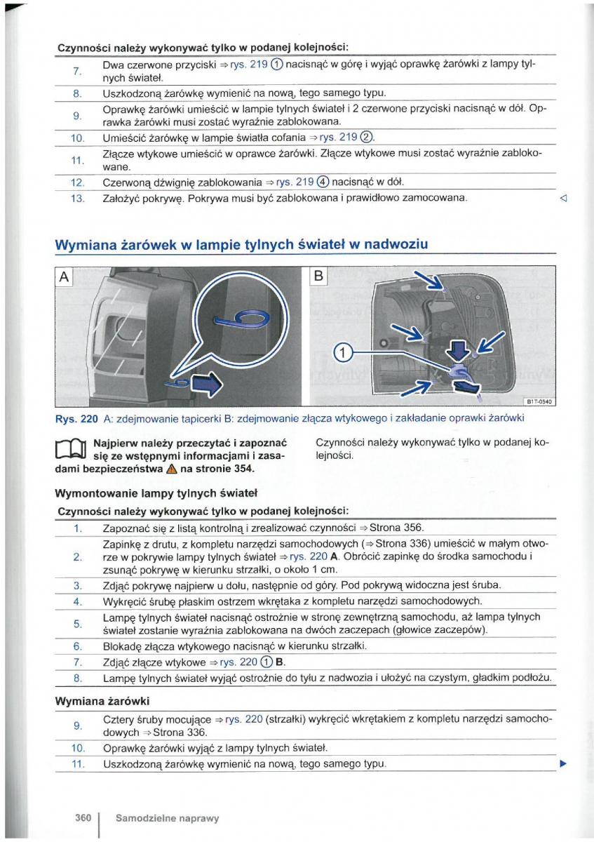 VW Touran I 1 2FL instrukcja obslugi / page 362