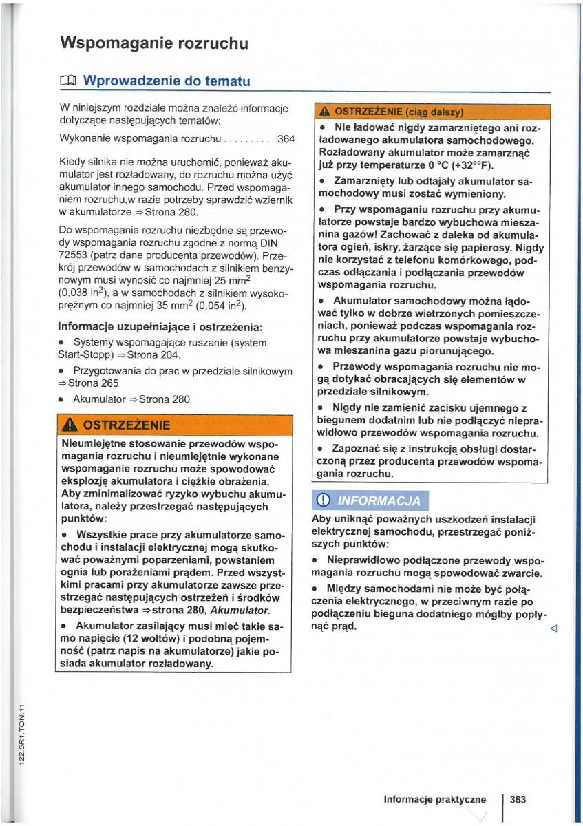 VW Touran I 1 2FL instrukcja obslugi / page 365