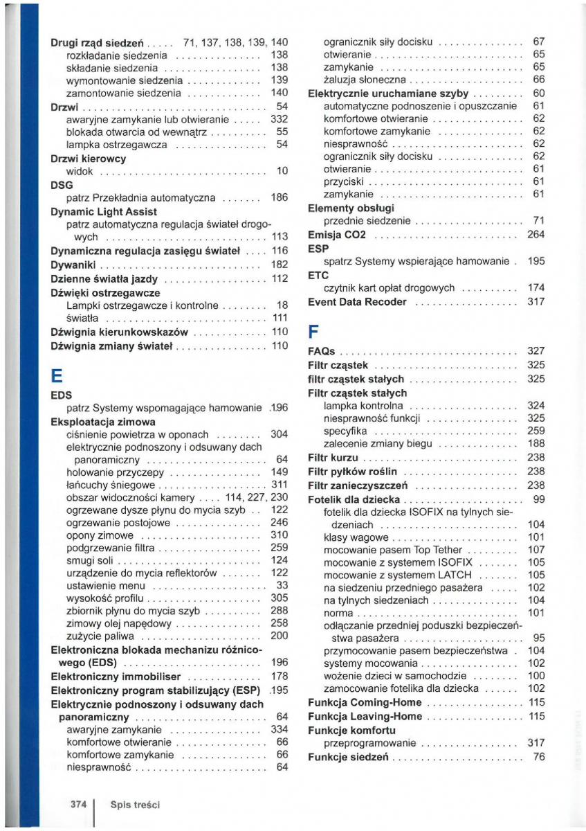 VW Touran I 1 2FL instrukcja obslugi / page 376