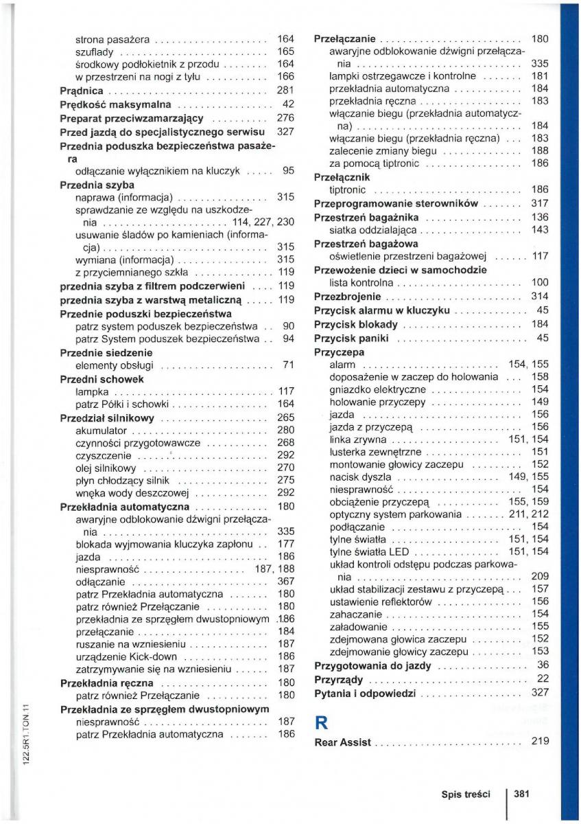 VW Touran I 1 2FL instrukcja obslugi / page 383