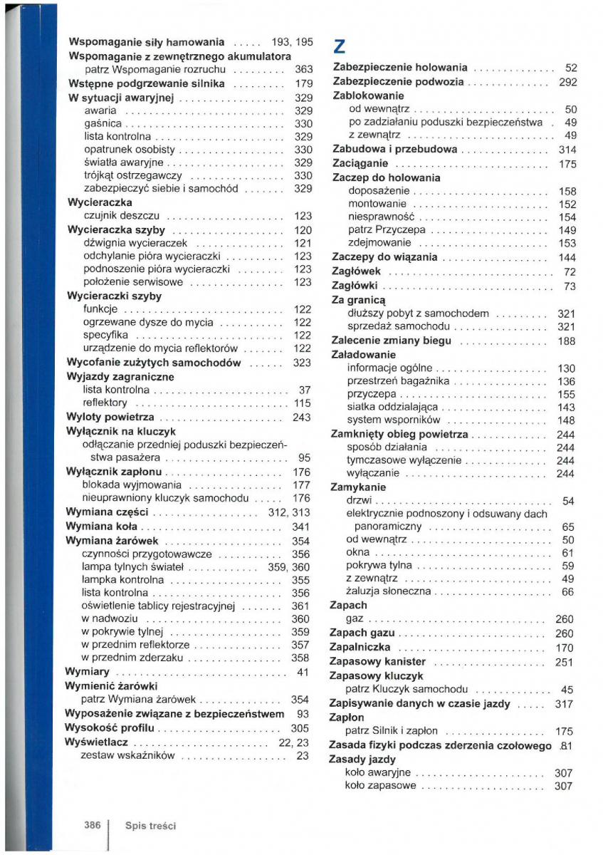 VW Touran I 1 2FL instrukcja obslugi / page 388