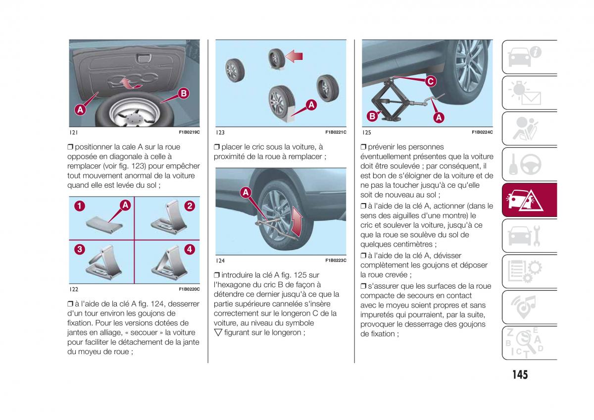 Fiat 500X manuel du proprietaire / page 147