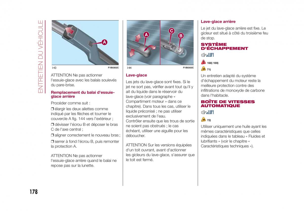 Fiat 500X manuel du proprietaire / page 180