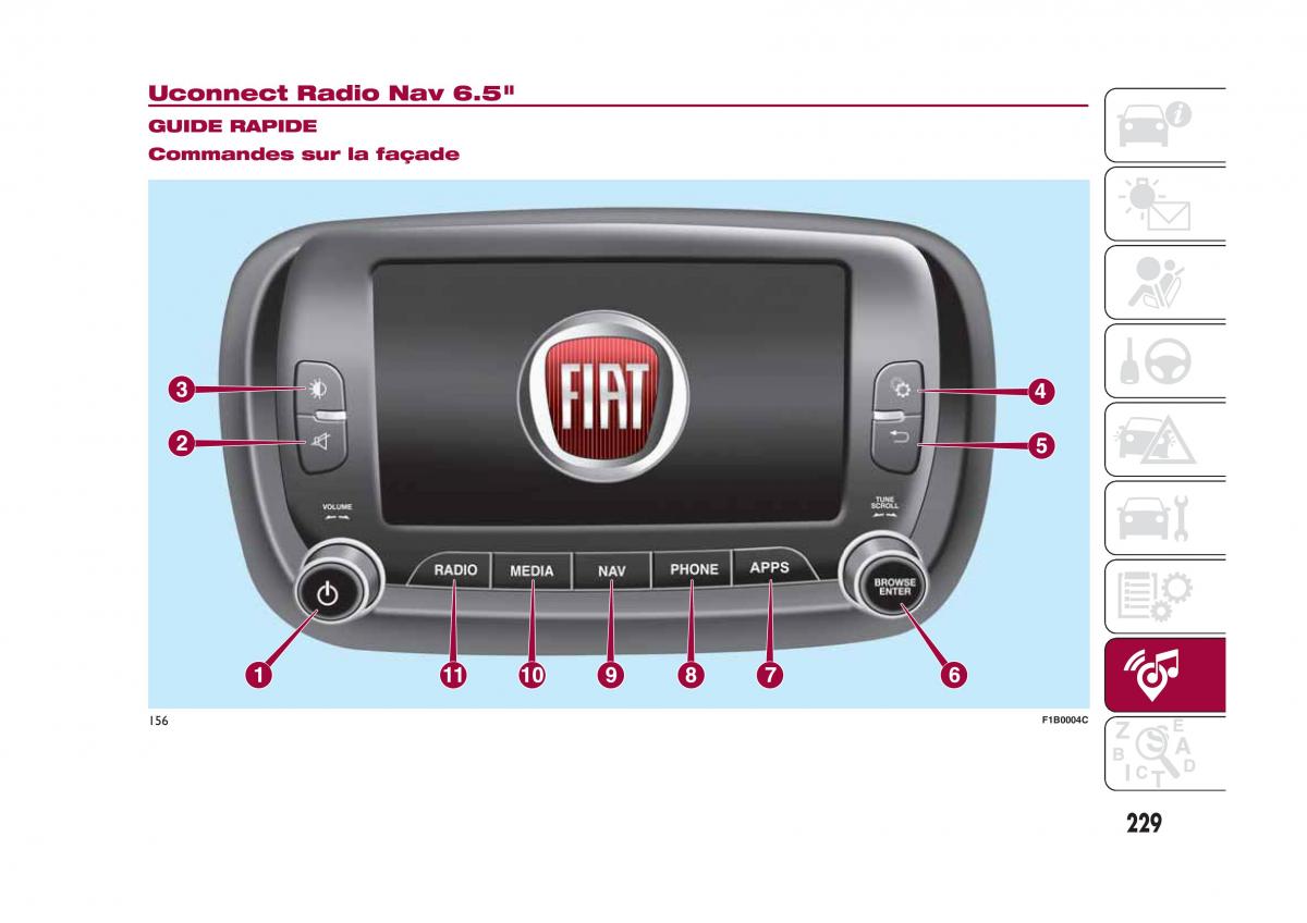 Fiat 500X manuel du proprietaire / page 231