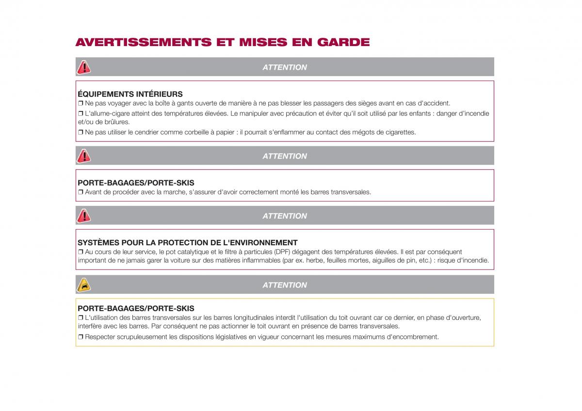 Fiat 500X manuel du proprietaire / page 244