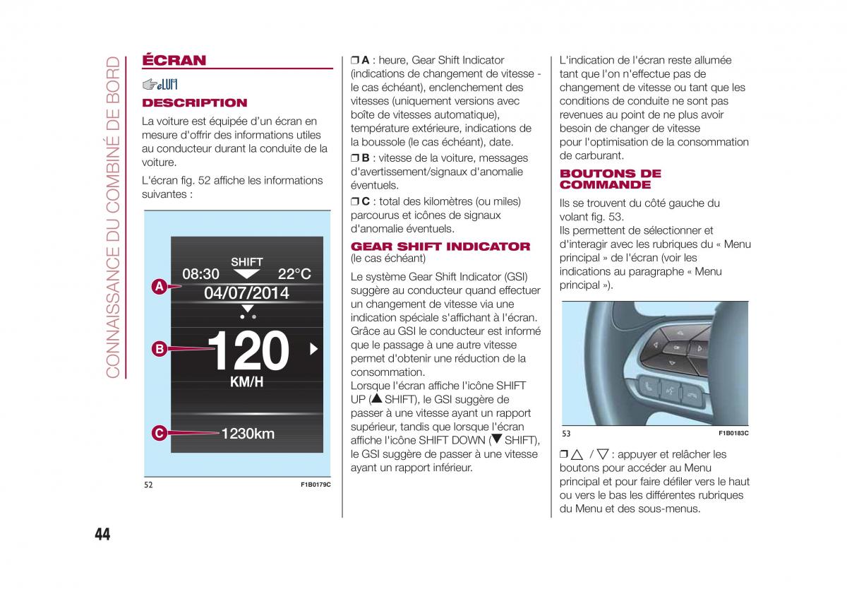 Fiat 500X manuel du proprietaire / page 46