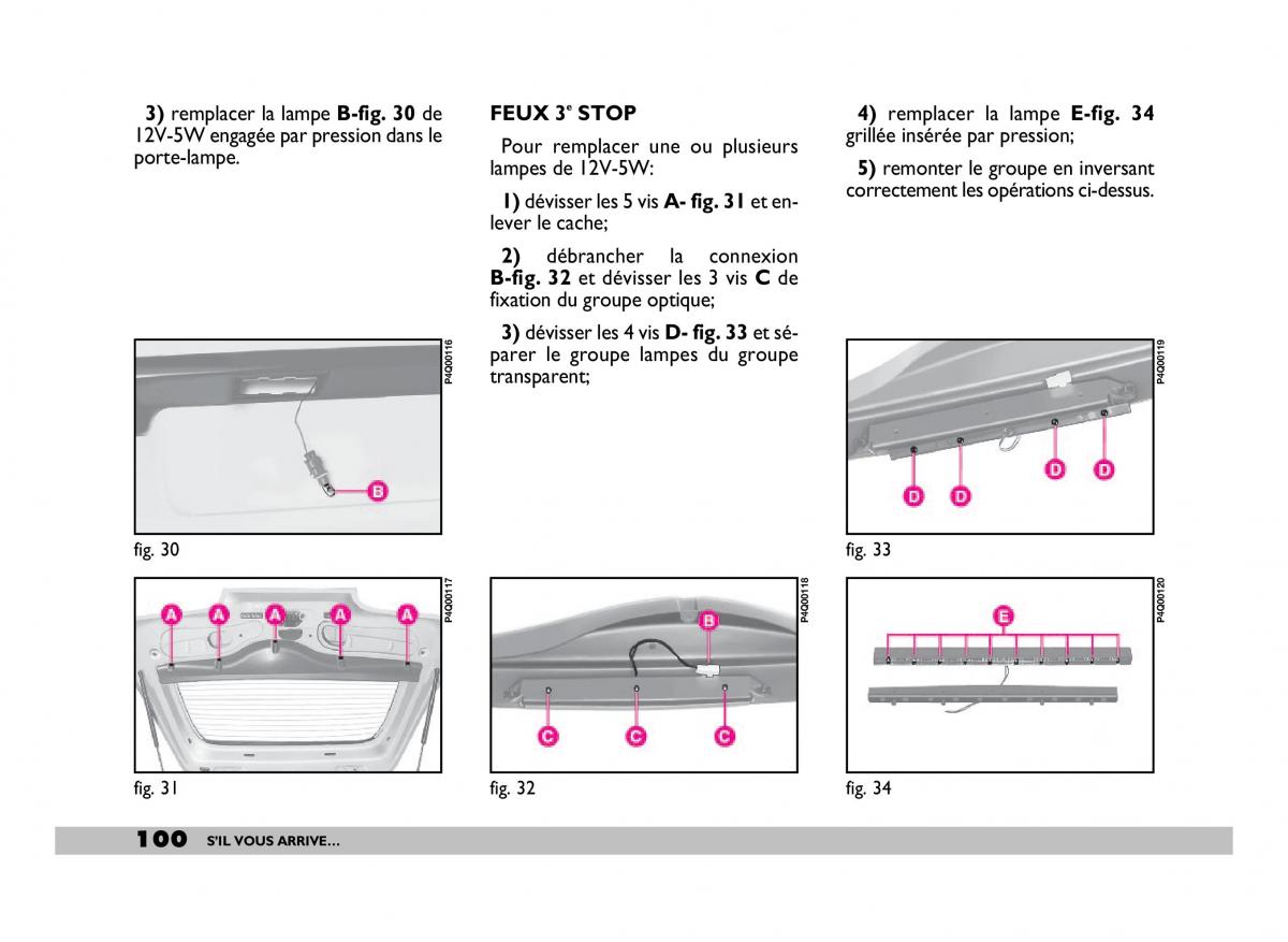 Fiat 600 Seicento manuel du proprietaire / page 101