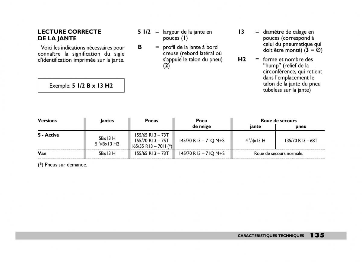 Fiat 600 Seicento manuel du proprietaire / page 136