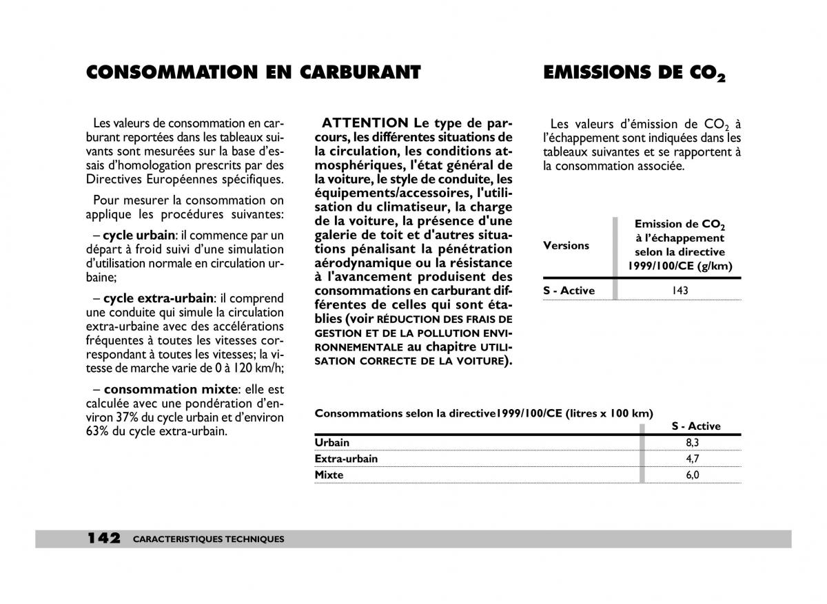 Fiat 600 Seicento manuel du proprietaire / page 143