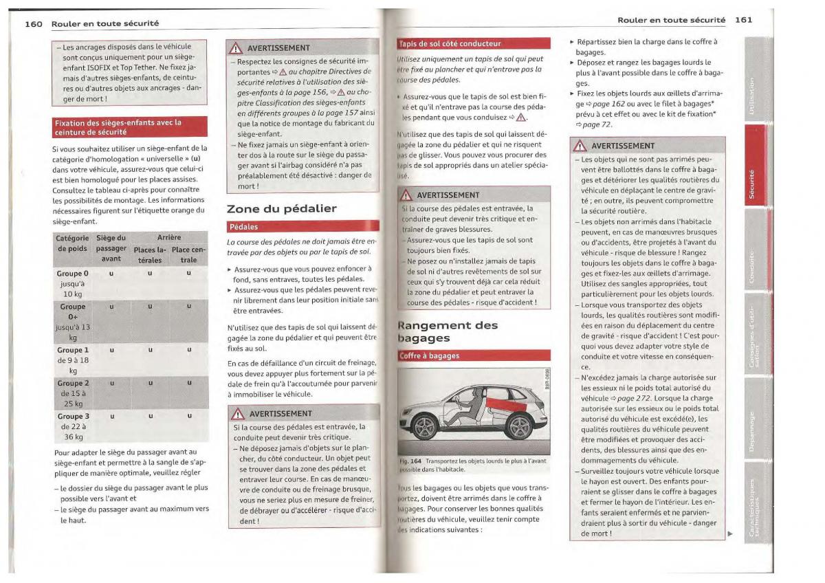 Audi Q5 SQ5 I 1 manuel du proprietaire / page 61