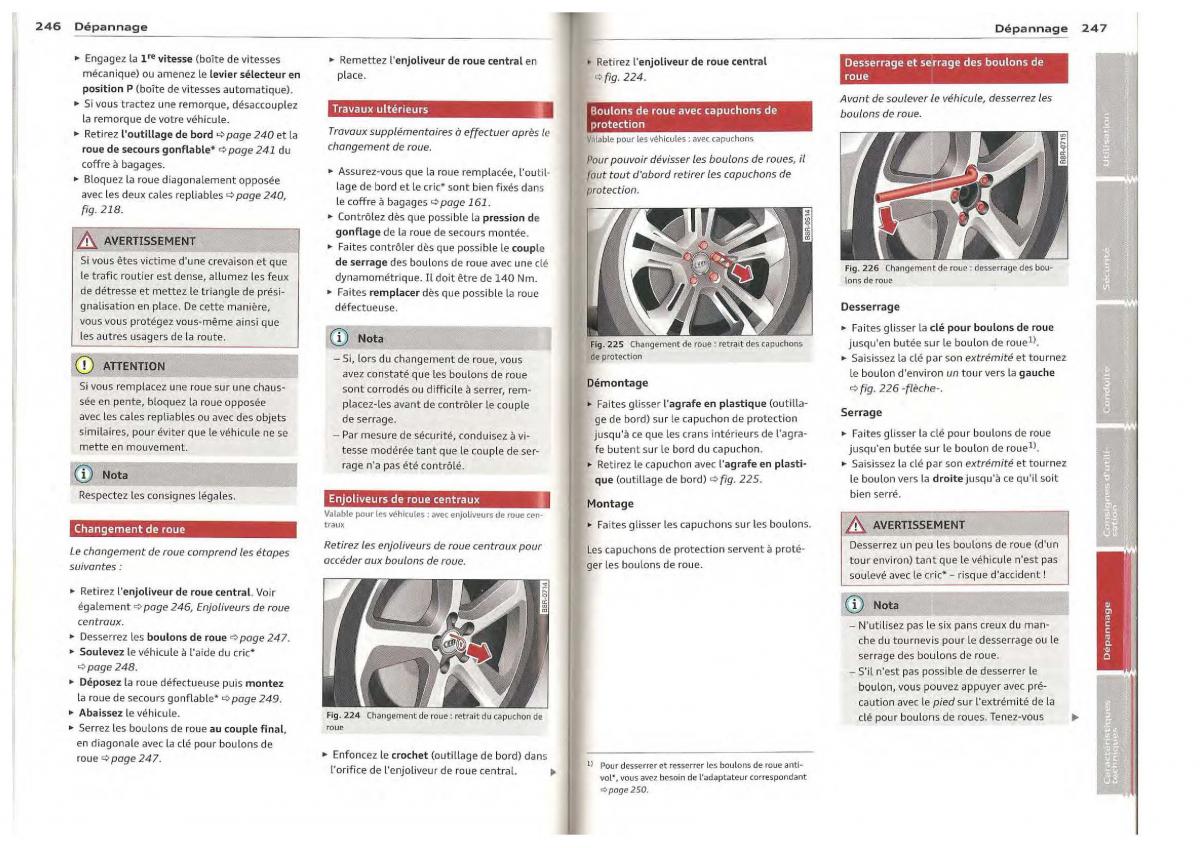 Audi Q5 SQ5 I 1 manuel du proprietaire / page 104