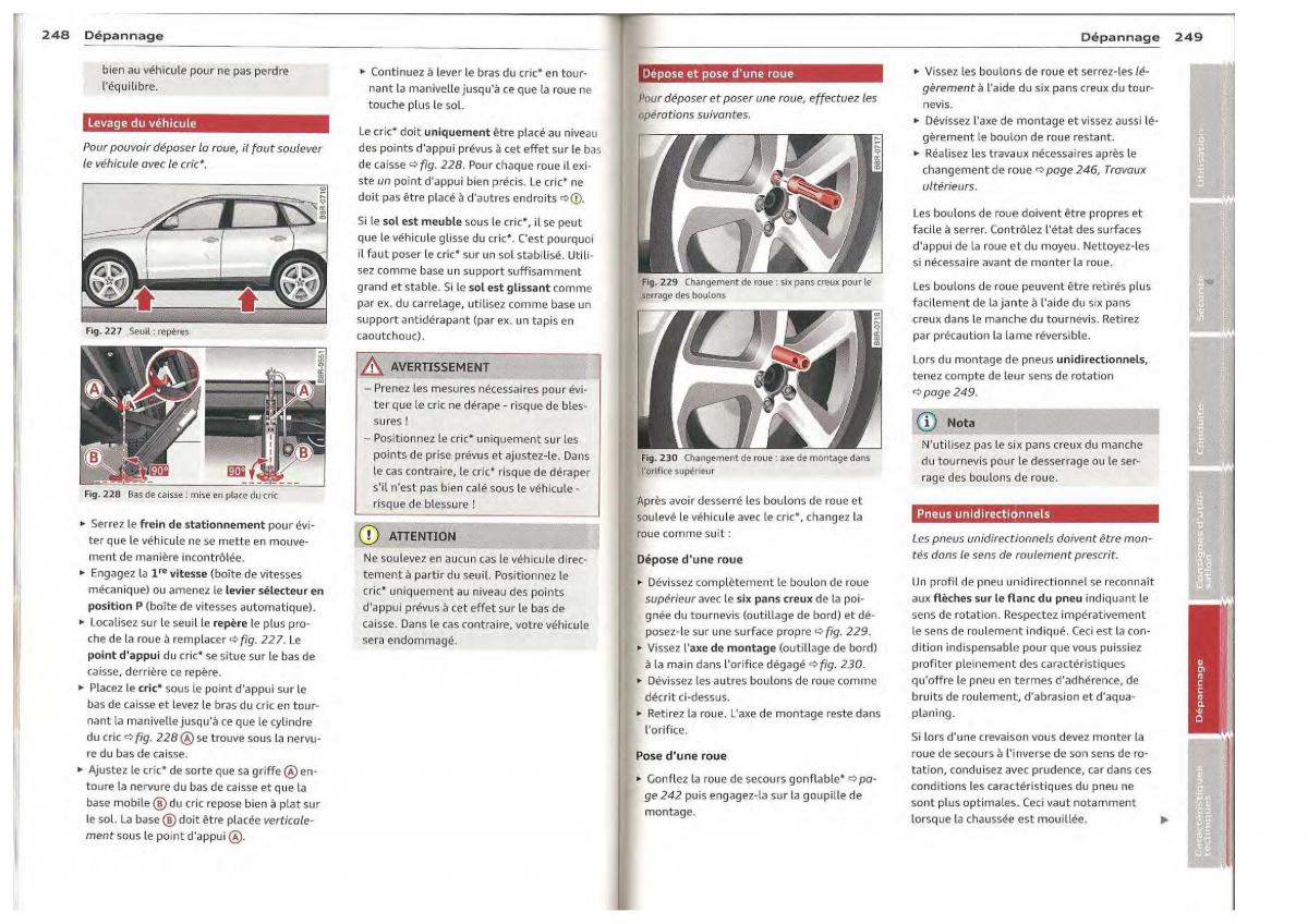 Audi Q5 SQ5 I 1 manuel du proprietaire / page 105