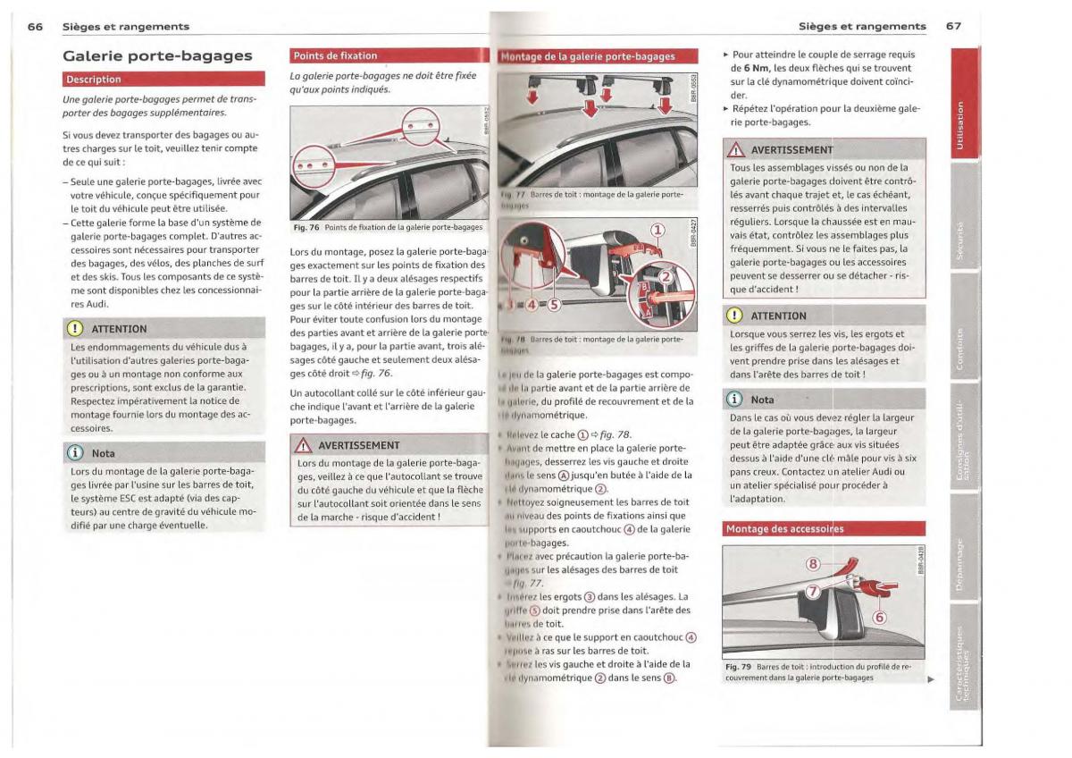 Audi Q5 SQ5 I 1 manuel du proprietaire / page 34