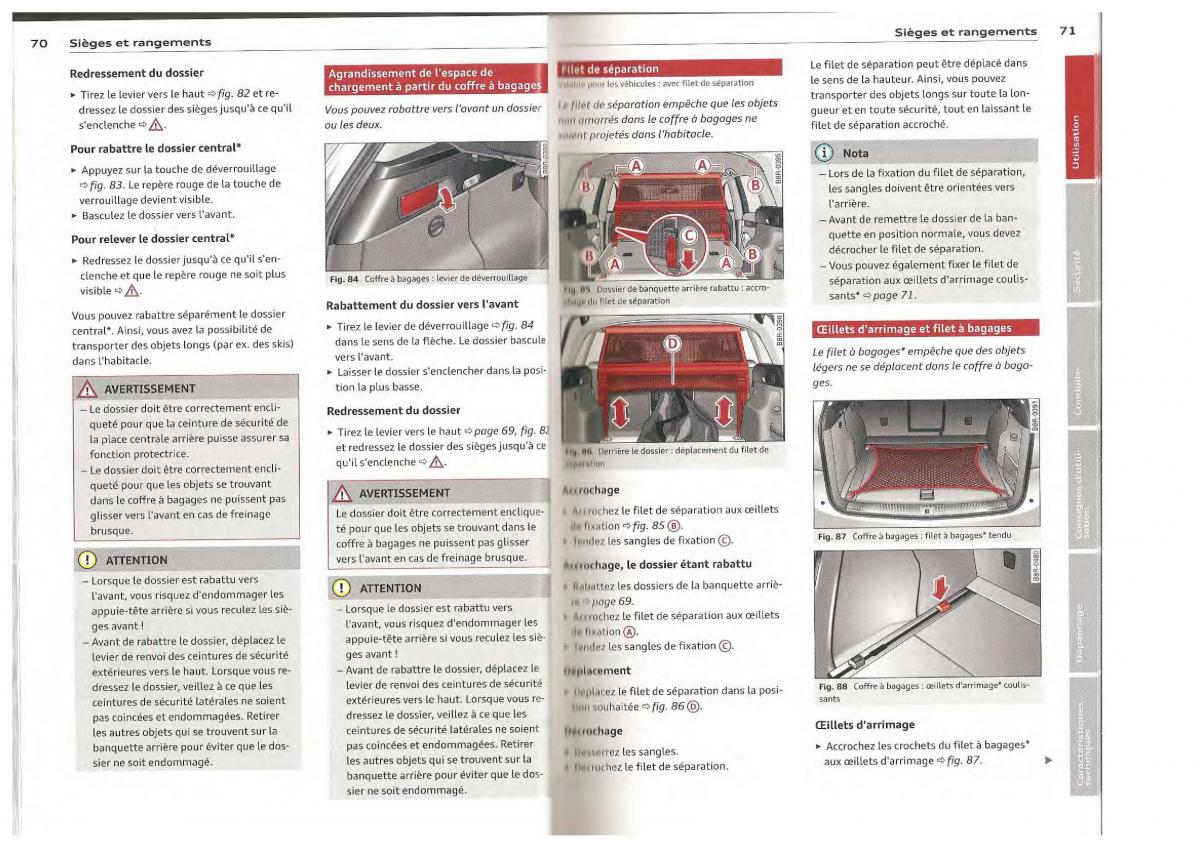 Audi Q5 SQ5 I 1 manuel du proprietaire / page 36