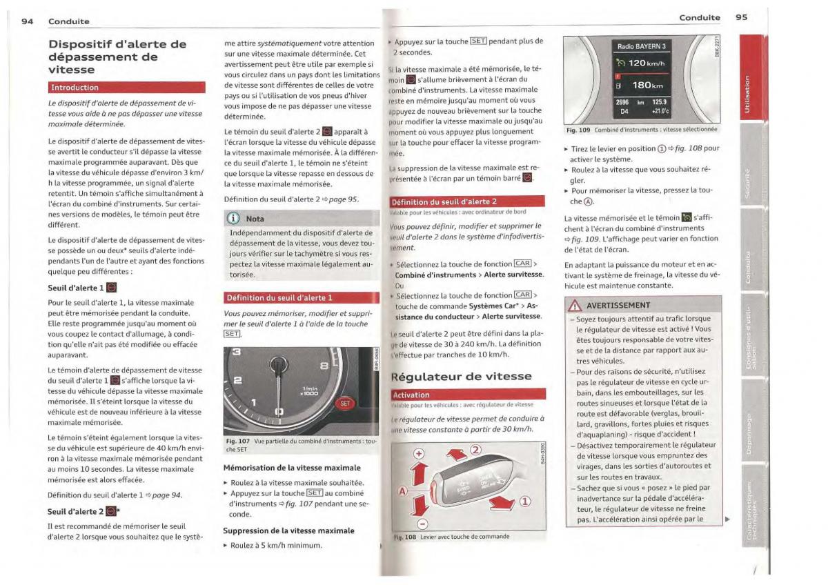 Audi Q5 SQ5 I 1 manuel du proprietaire / page 48