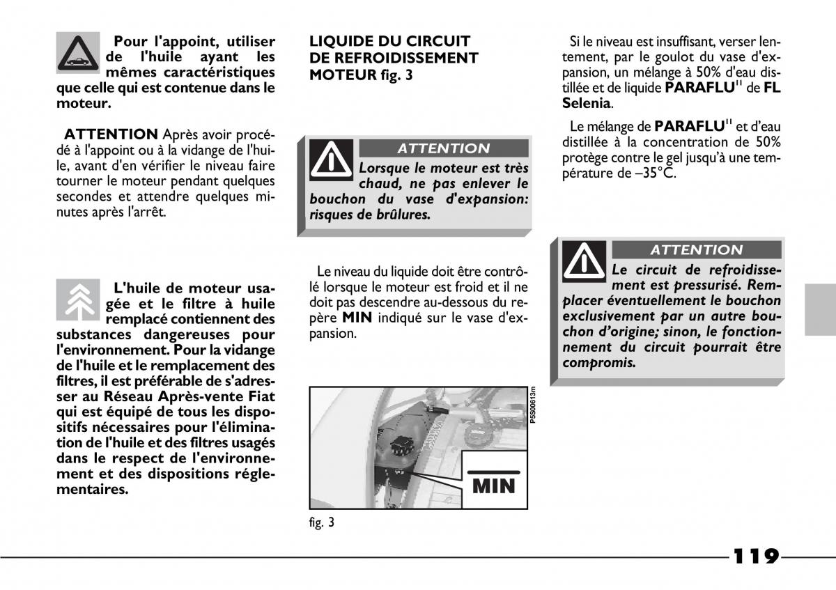 Fiat Barchetta manuel du proprietaire / page 120