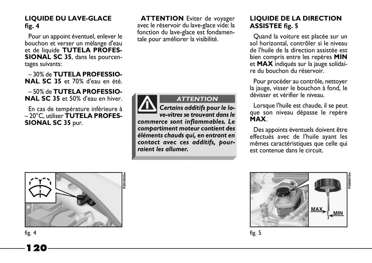 Fiat Barchetta manuel du proprietaire / page 121