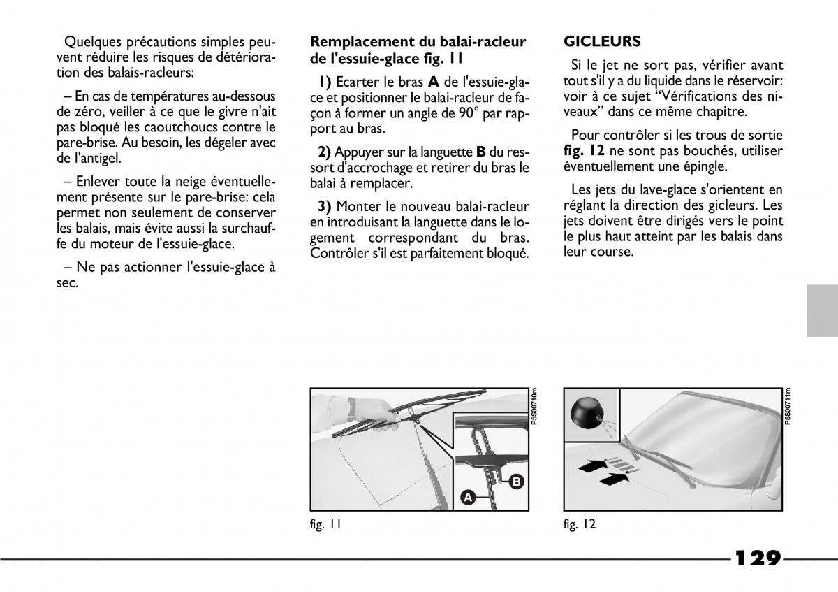 Fiat Barchetta manuel du proprietaire / page 130