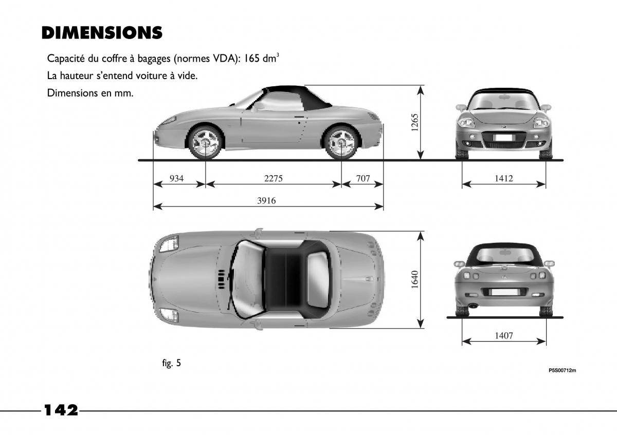 Fiat Barchetta manuel du proprietaire / page 143