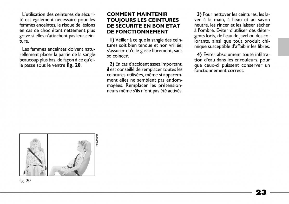 Fiat Barchetta manuel du proprietaire / page 24
