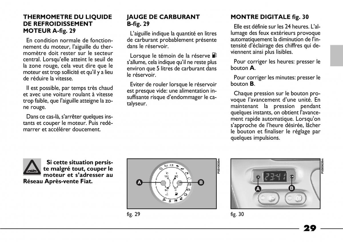 Fiat Barchetta manuel du proprietaire / page 30