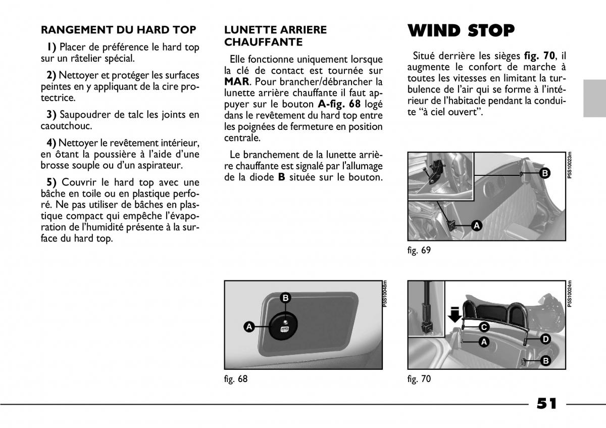 Fiat Barchetta manuel du proprietaire / page 52