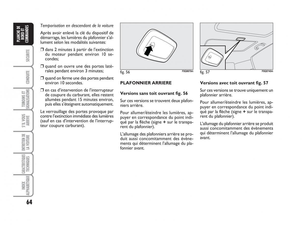 Fiat Bravo II 2 manuel du proprietaire / page 65