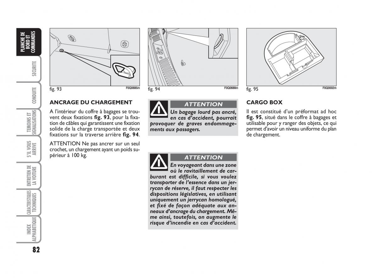 Fiat Bravo II 2 manuel du proprietaire / page 83