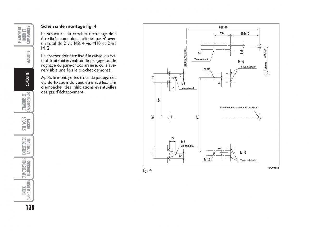 Fiat Bravo II 2 manuel du proprietaire / page 139