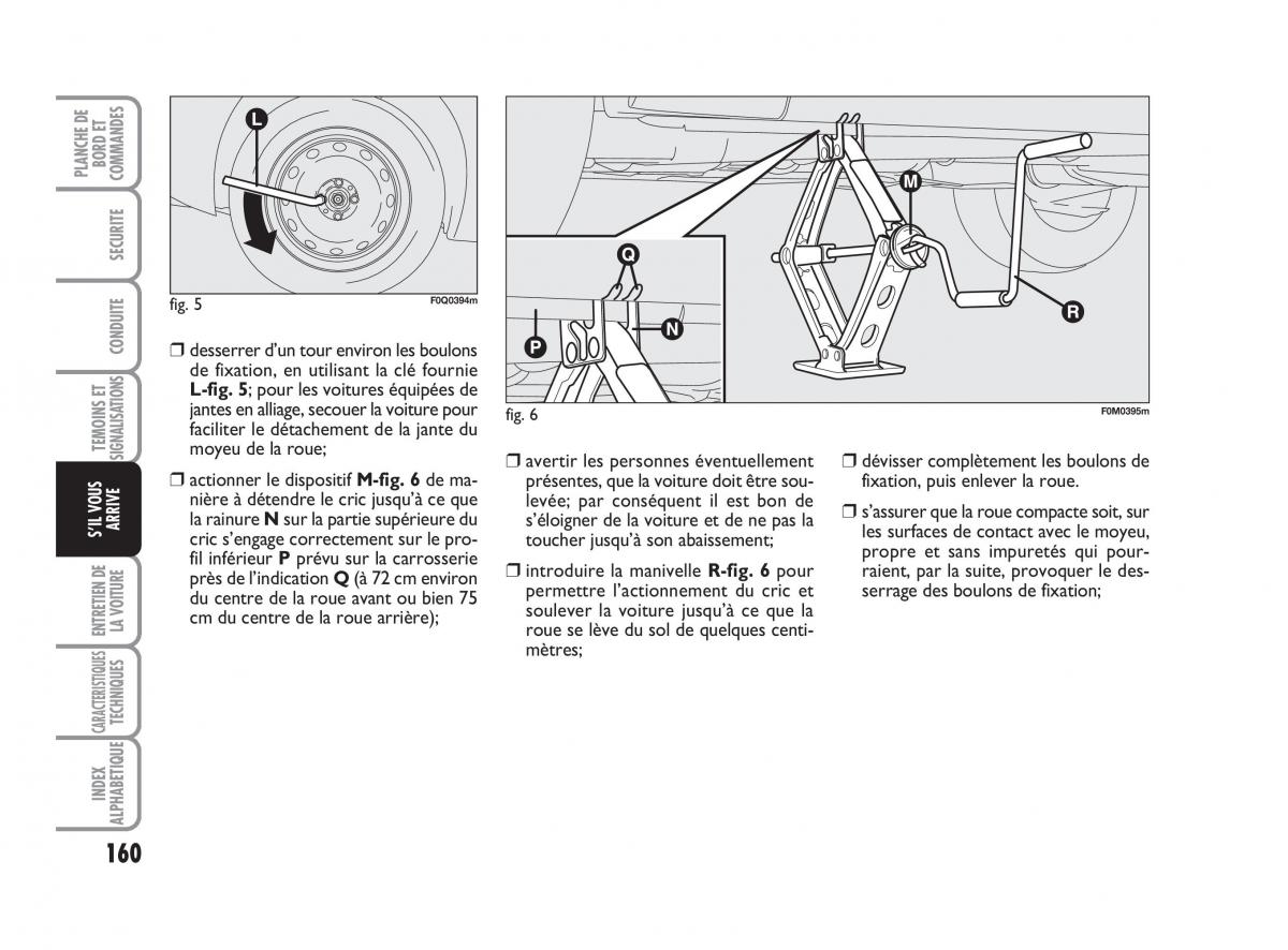 Fiat Bravo II 2 manuel du proprietaire / page 161